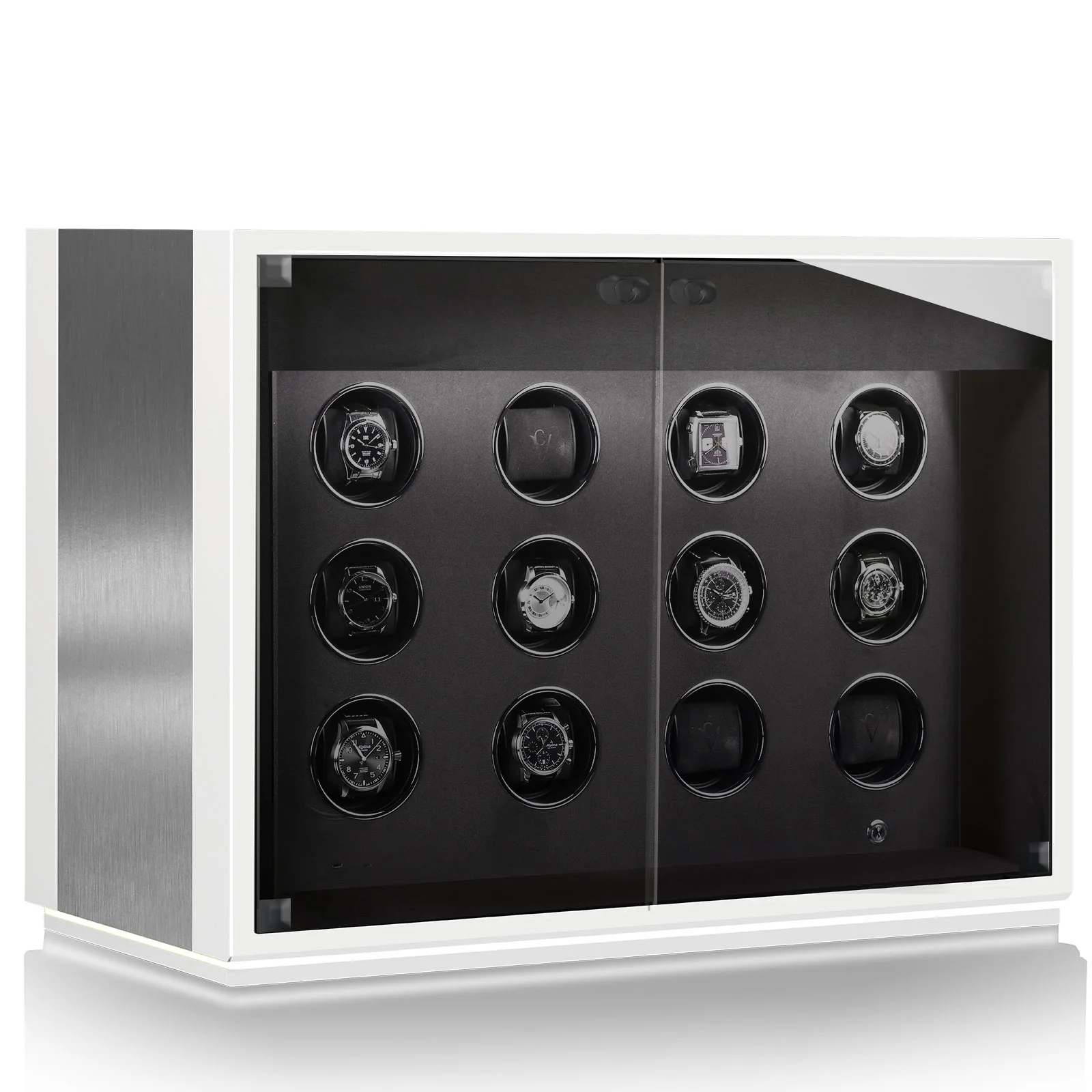 Chronovision Watch Winder Ambiance XII Alu White Silk - Image 2