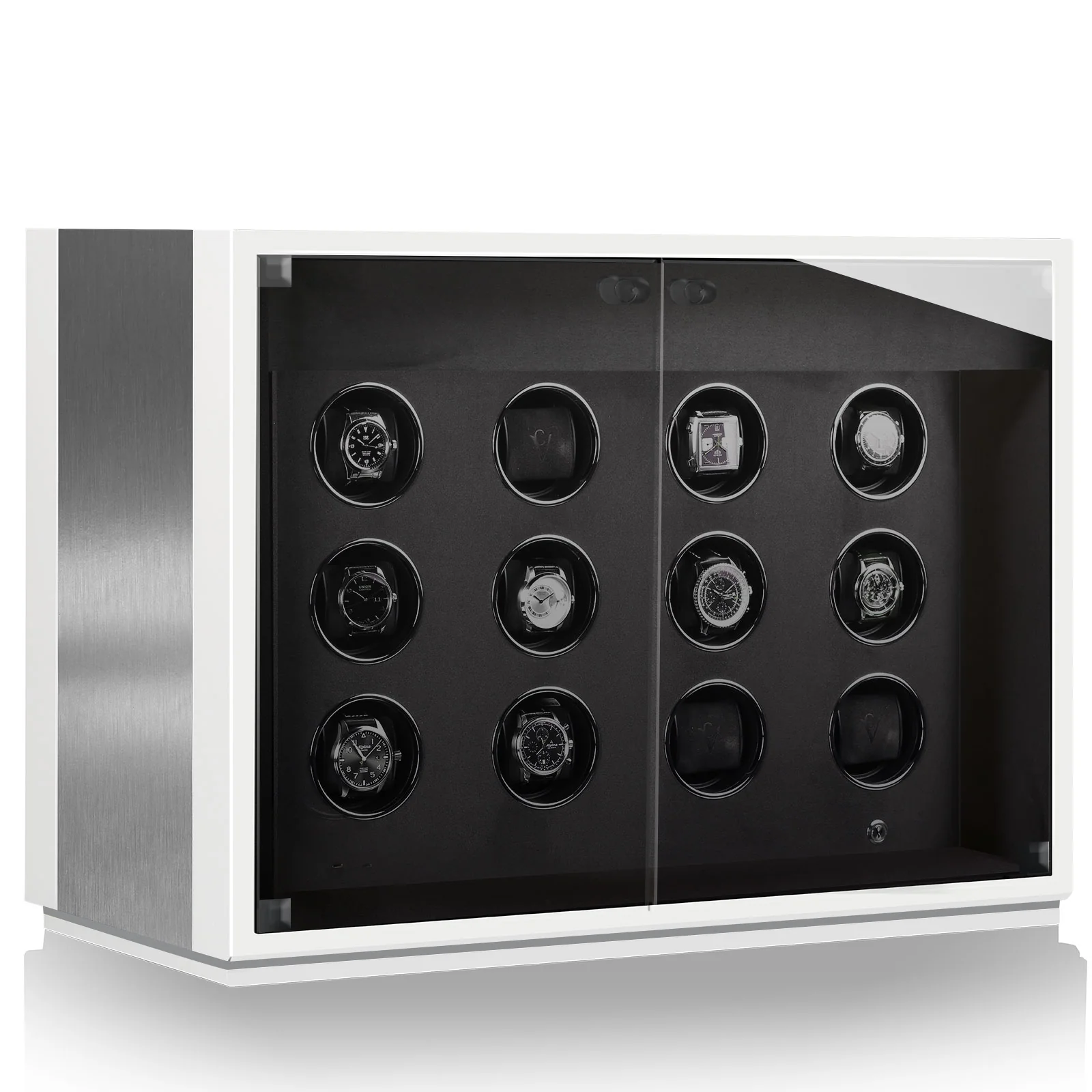 Chronovision Watch Winder Ambiance XII Alu White Silk - Image 3