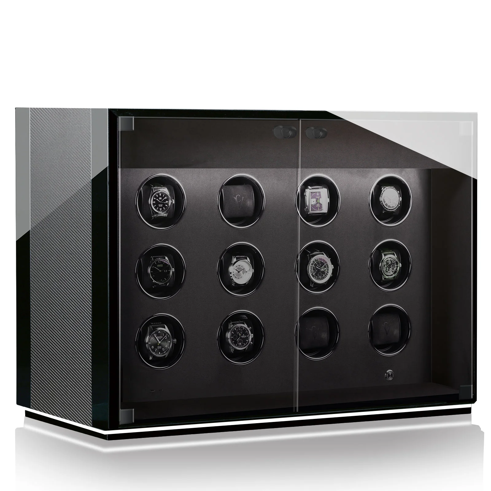 Chronovision Watch Winder Ambiance XII Carbon Black High Gloss - Image 2