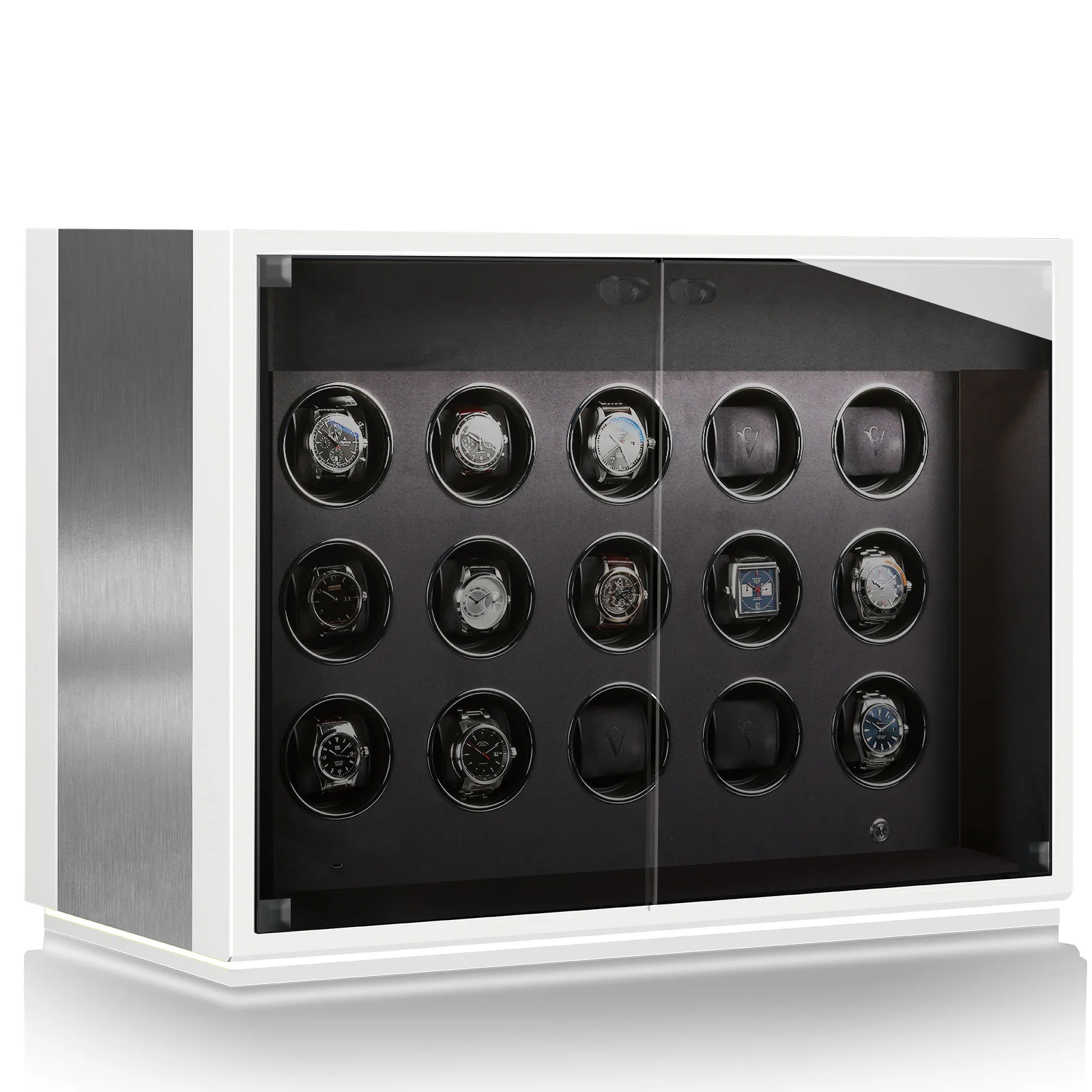 Chronovision Watch Winder Ambiance XV Alu White Silk - Image 2
