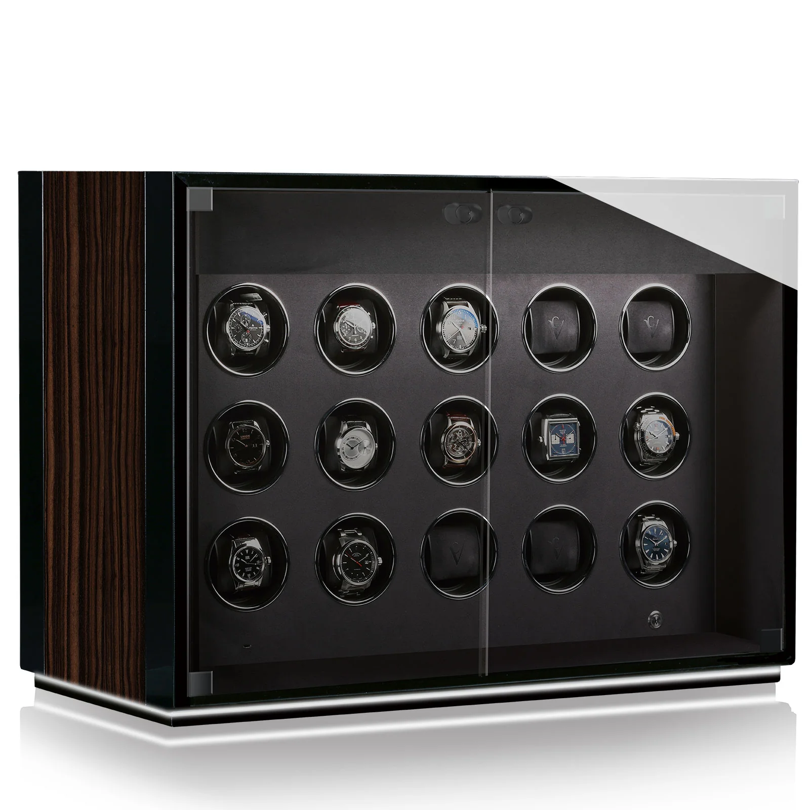 Chronovision Watch Winder Ambiance XV Ebony Silk Black Silk - Image 2