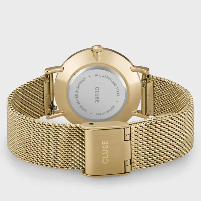 Cluse Minuit Mesh Green Gold - Image 3