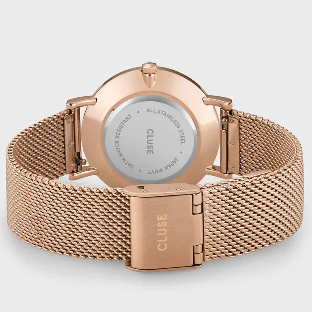 Cluse Minuit Mesh Grey Rose Gold - Image 3