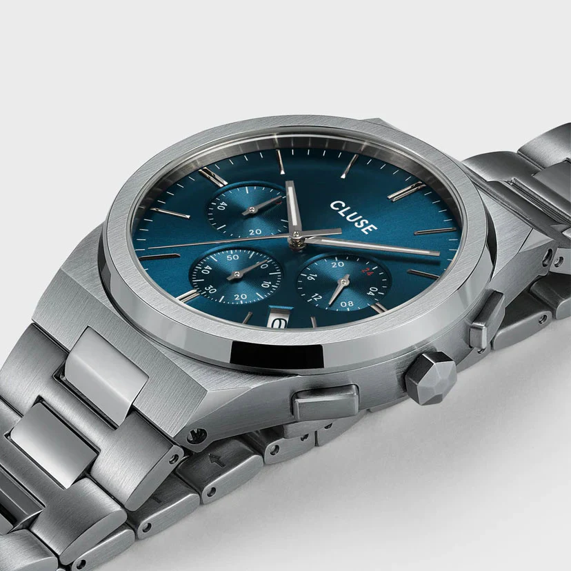 Cluse Vigoureux Chrono Blue Silver - Image 2