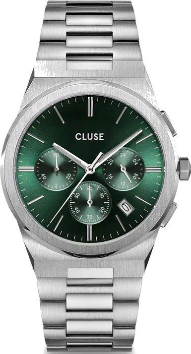 Cluse Vigoureux Chrono Green Silver