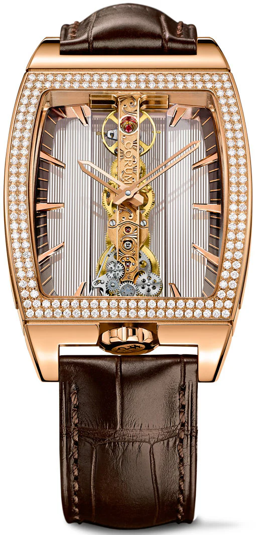 Corum Watch Goldem Bridge Classic Rose Gold Diamonds