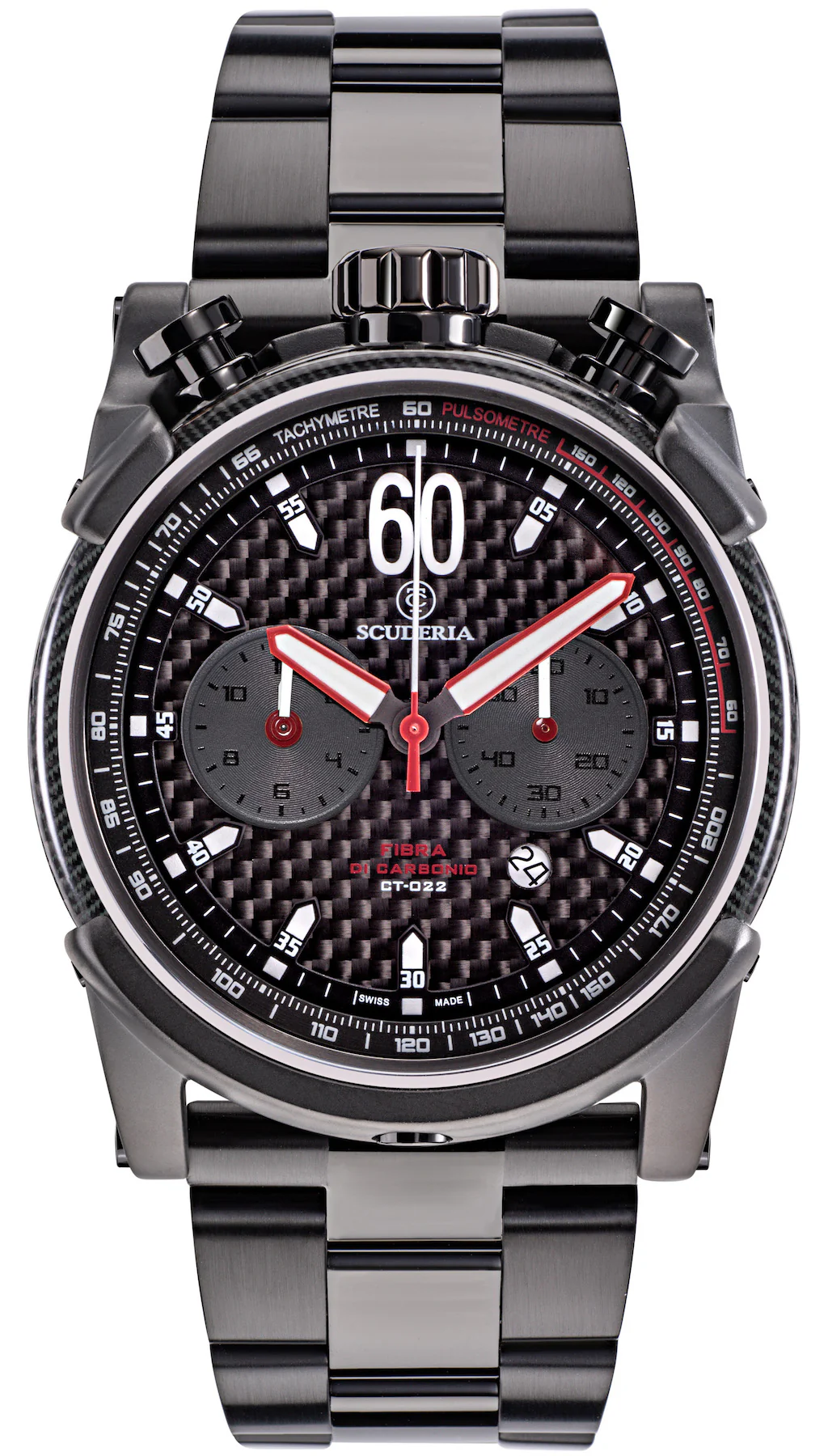 CT Scuderia Watch Bullet Head Carbon Fiber