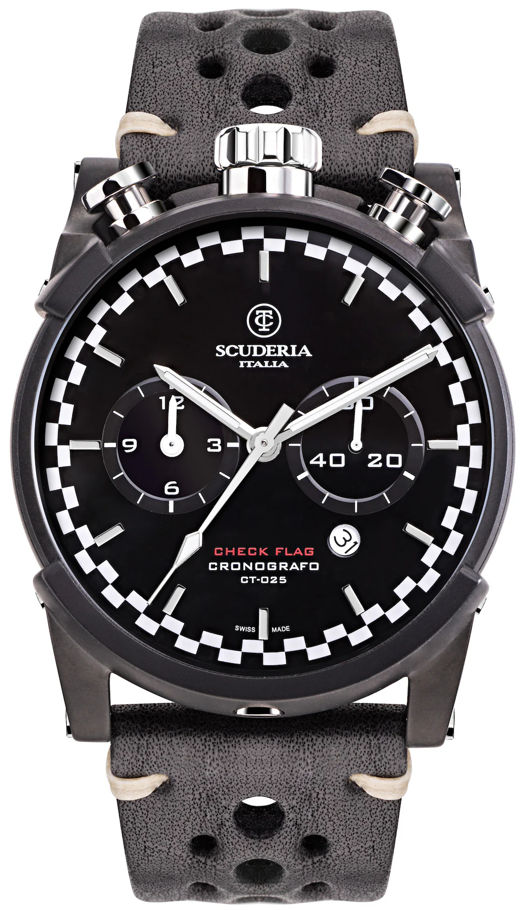 CT Scuderia Watch Bullet Head Check Flag