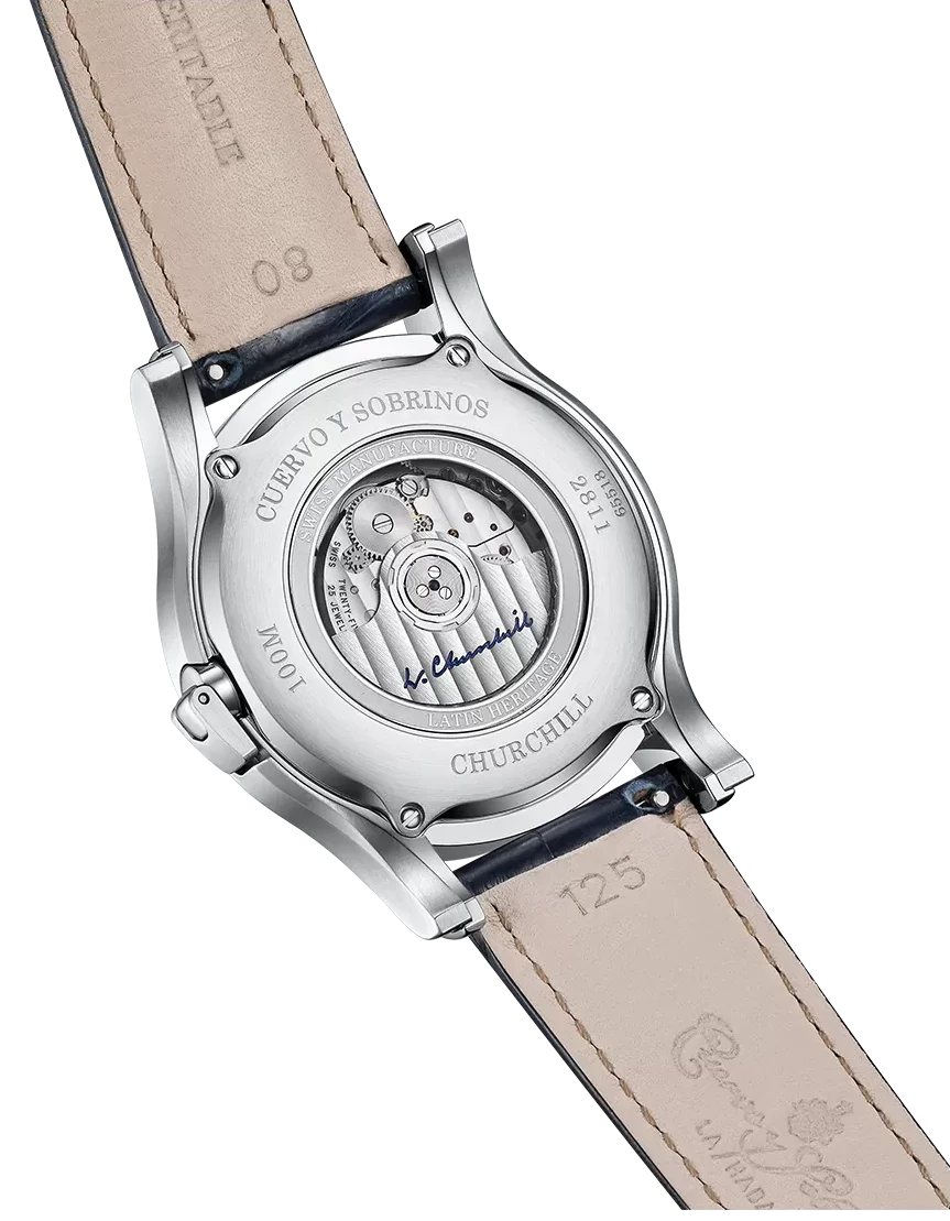 Cuervo y Sobrinos Churchill 1895 GMT Watch - Image 3