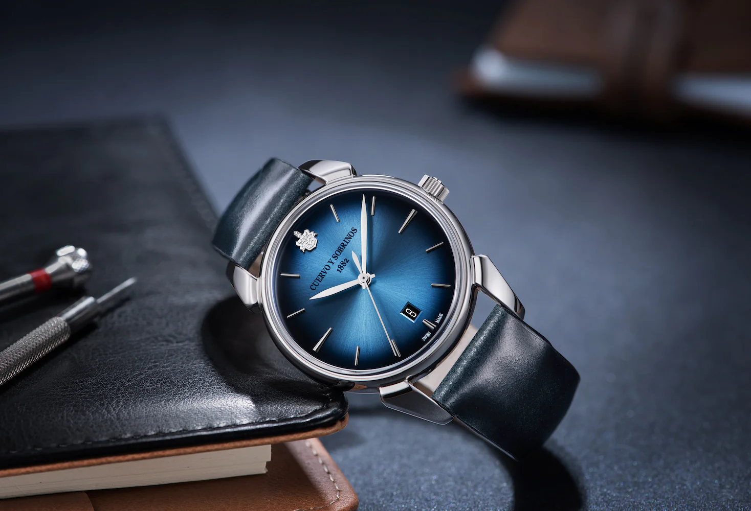 Cuervo y Sobrinos Historiador Asturias Blue Watch - Image 6