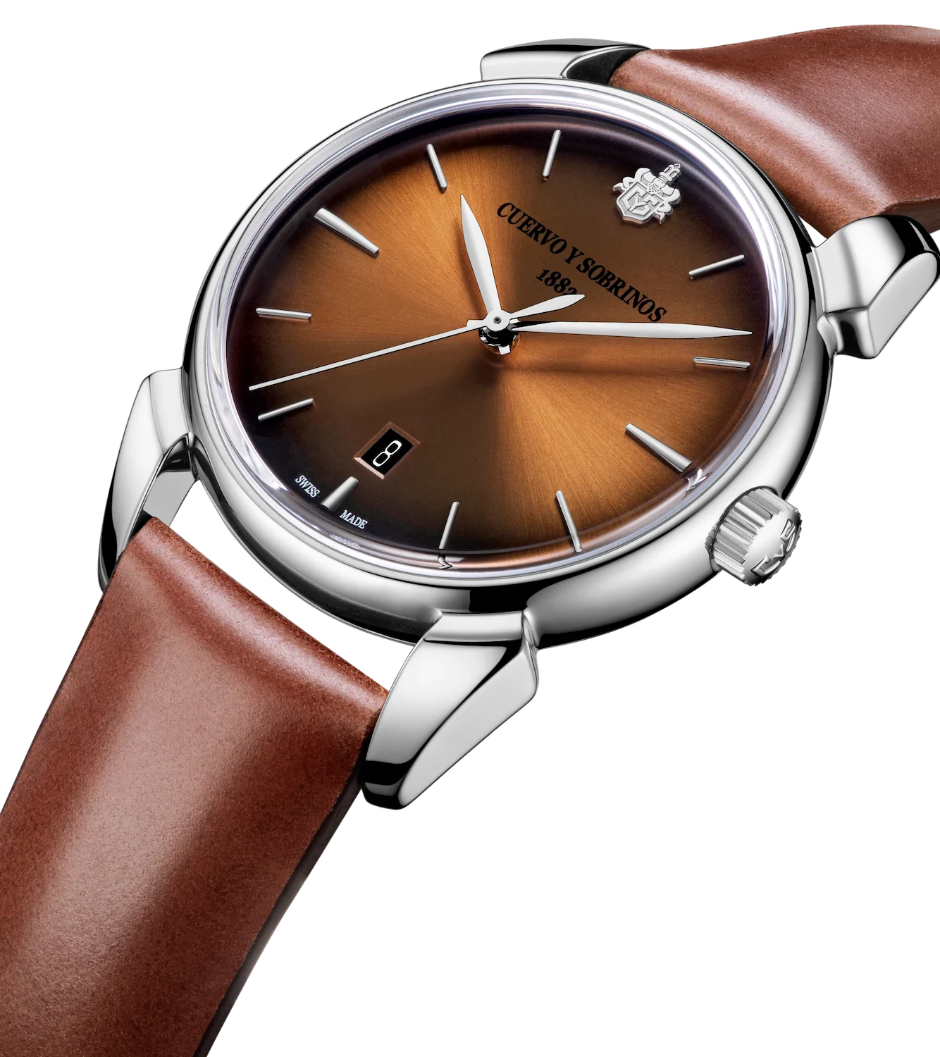 Cuervo y Sobrinos Historiador Asturias Brown Watch - Image 3