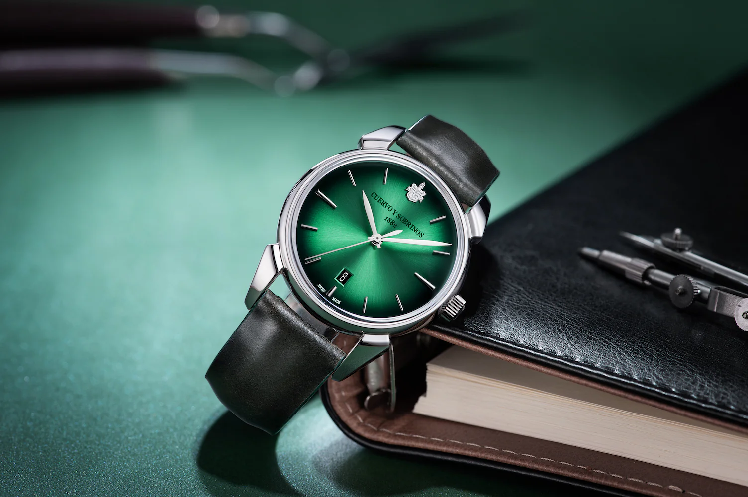 Cuervo y Sobrinos Historiador Asturias Green Watch - Image 6