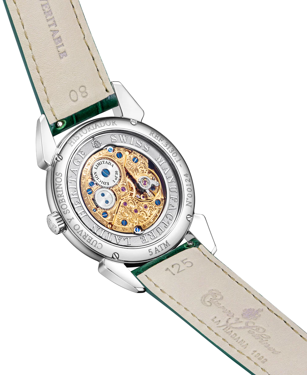 Cuervo y Sobrinos Watch Historiador Flameante Green Limited Edition - Image 4