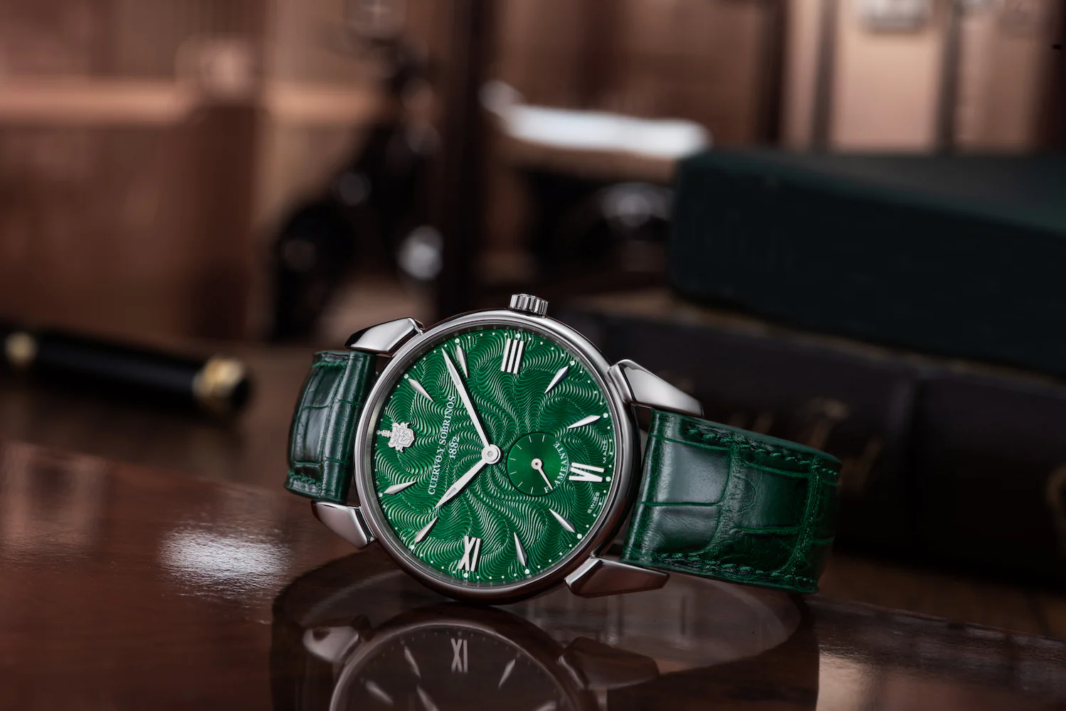 Cuervo y Sobrinos Watch Historiador Flameante Green Limited Edition - Image 8