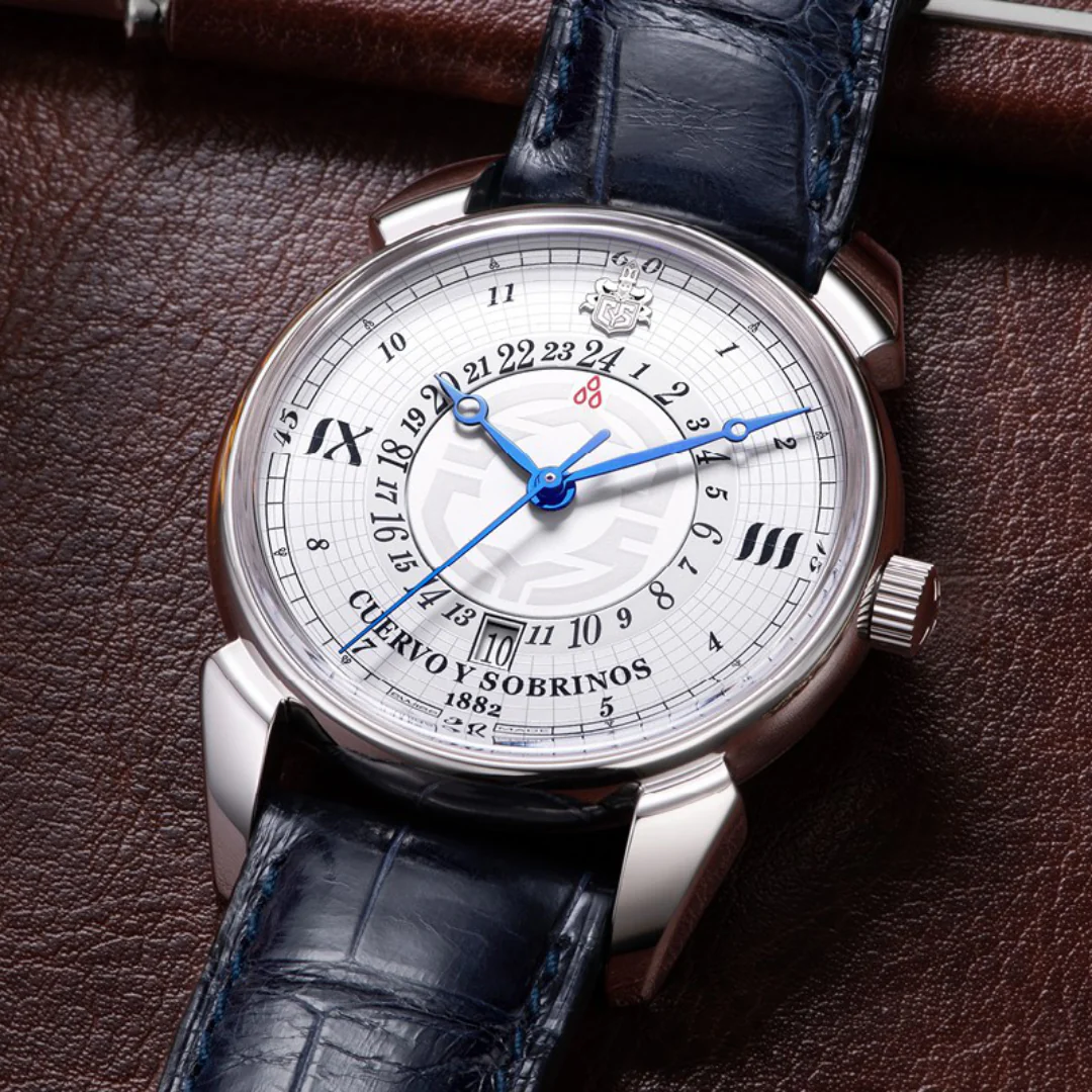 Cuervo y Sobrinos Watch Historiador GMT - Image 5