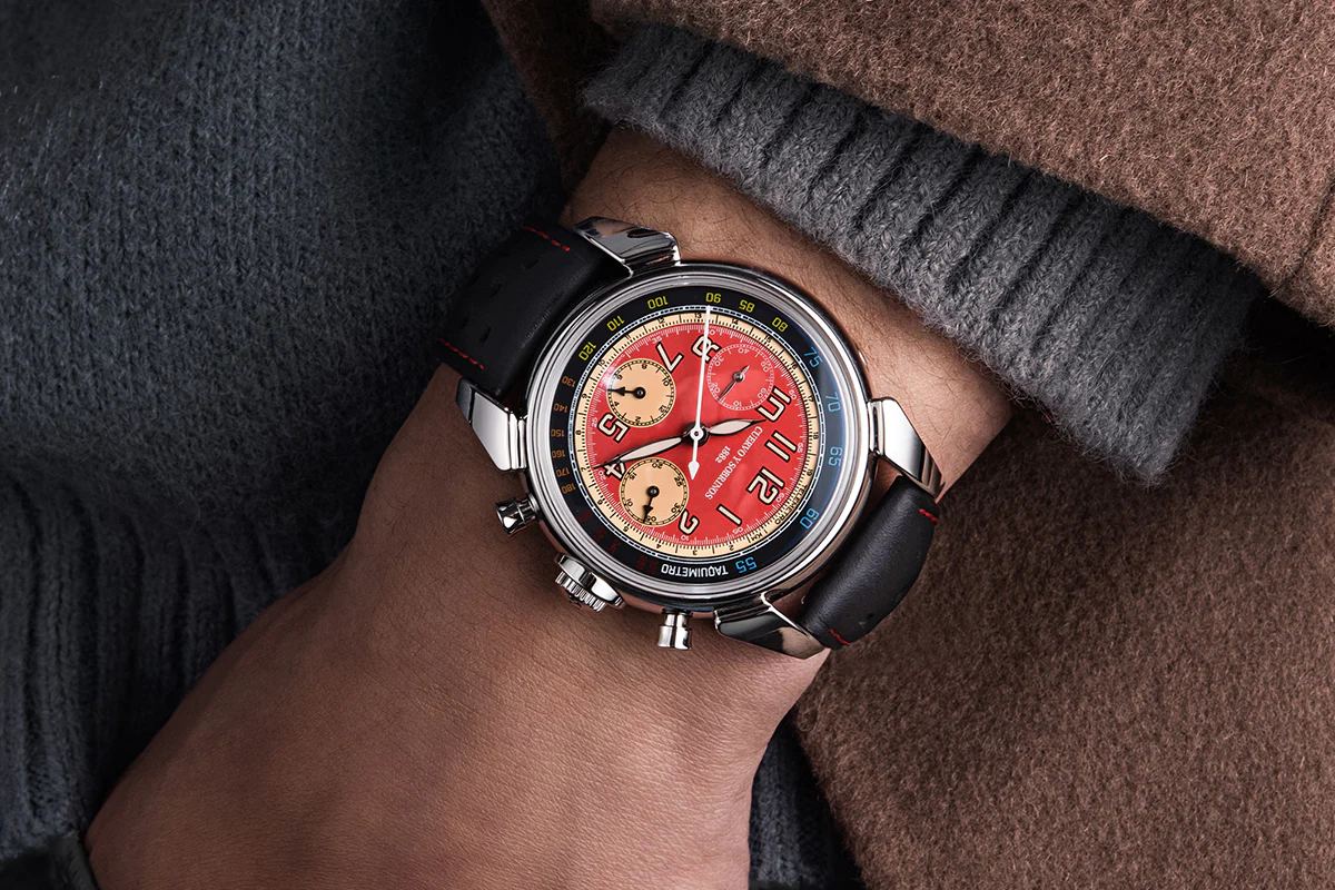 Cuervo y Sobrinos Watch Historiador Gran Premio de Cuba 1957 Limited Edition D - Image 5