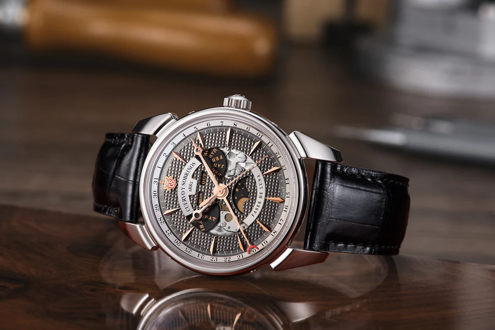 Cuervo y Sobrinos Watch Historiador Luna Negra Limited Edition - Image 6