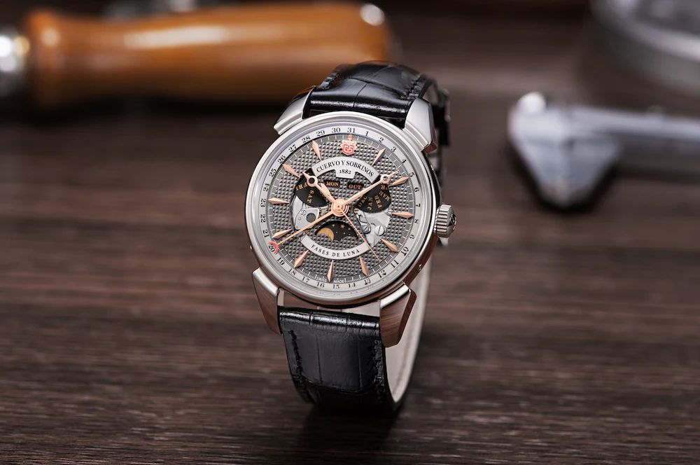 Cuervo y Sobrinos Watch Historiador Luna Negra Limited Edition - Image 7