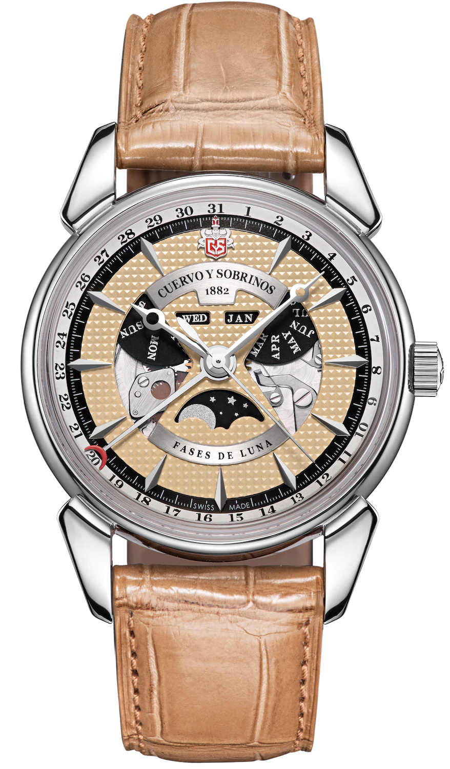 Cuervo y Sobrinos Watch Historiador Luna Negra Limited Edition