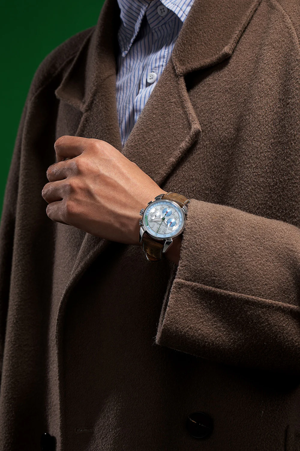 Cuervo y Sobrinos Chronograph Historiador Nino Farina Limited Edition Watch - Image 10