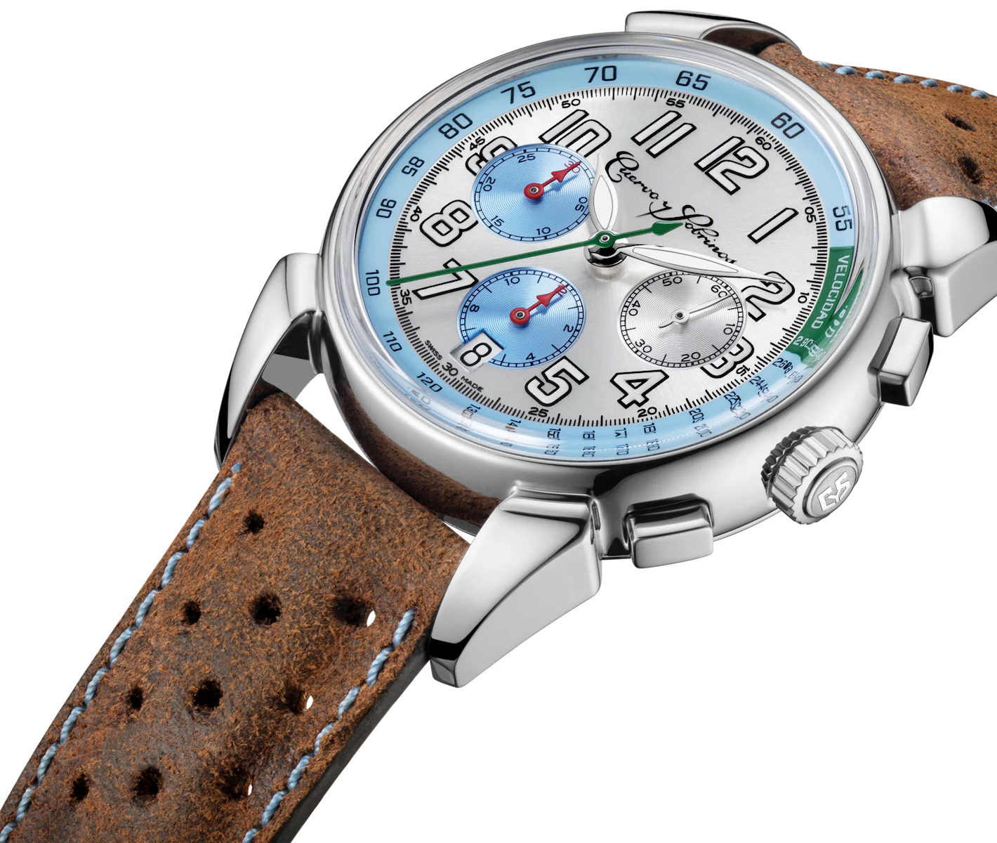 Cuervo y Sobrinos Chronograph Historiador Nino Farina Limited Edition Watch - Image 2