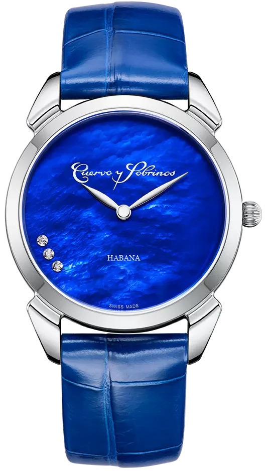 Cuervo y Sobrinos Watch Historiador Primera Dama Blue