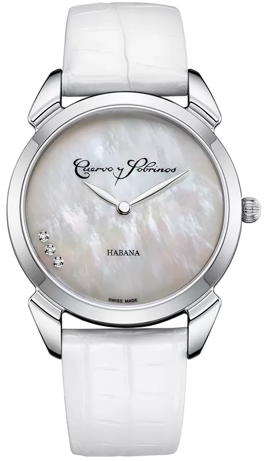 Cuervo y Sobrinos Historiador Primera Dama White Watch