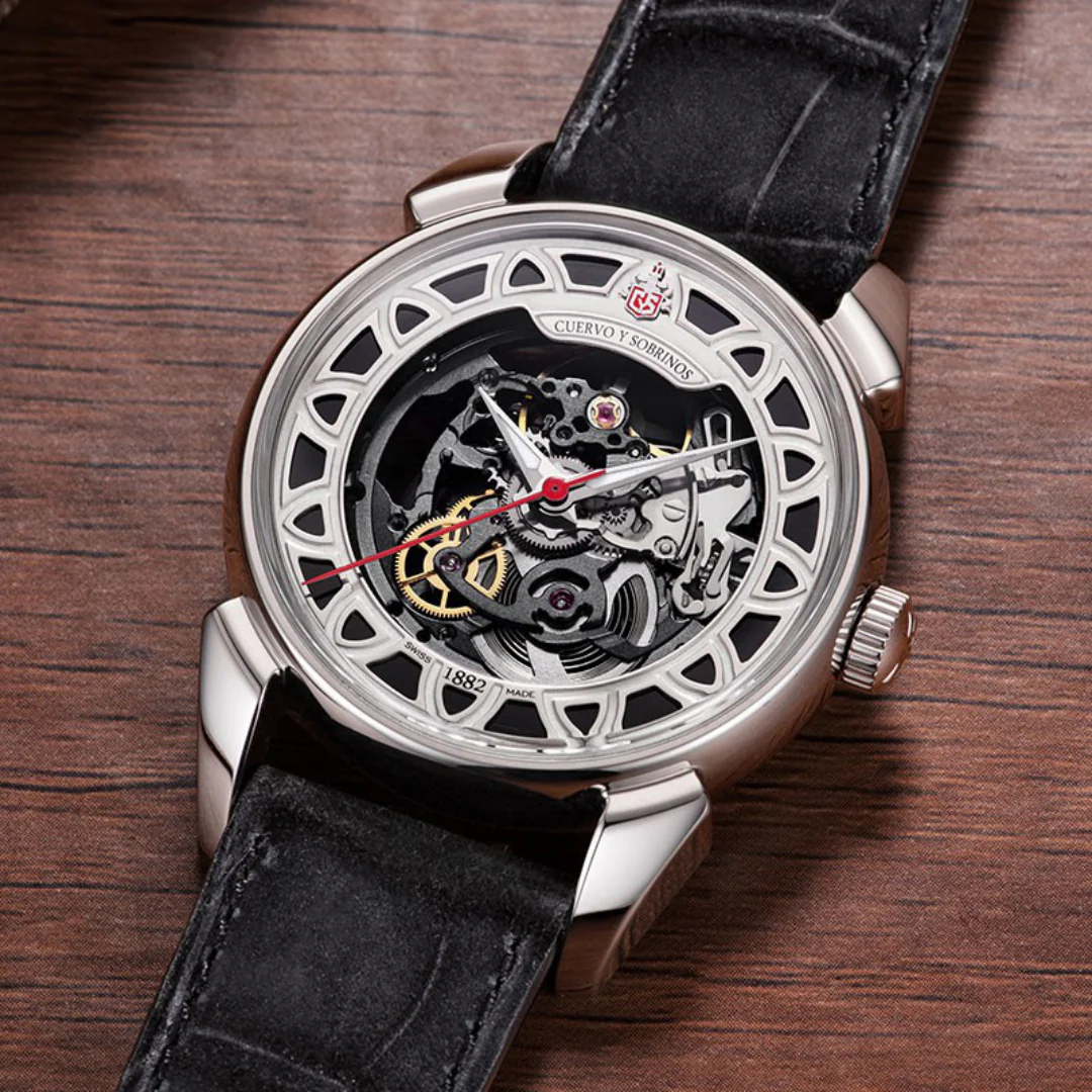 Cuervo y Sobrinos Watch Historiador Squelette - Image 6