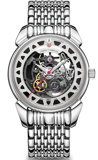 Cuervo y Sobrinos Watch Historiador Squelette