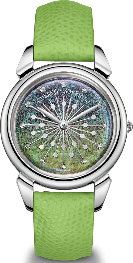 Cuervo y Sobrinos Watch Senora Sol Y Estrellas
