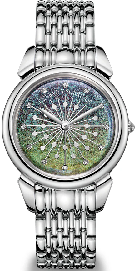 Cuervo y Sobrinos Watch Senora Sol Y Estrellas