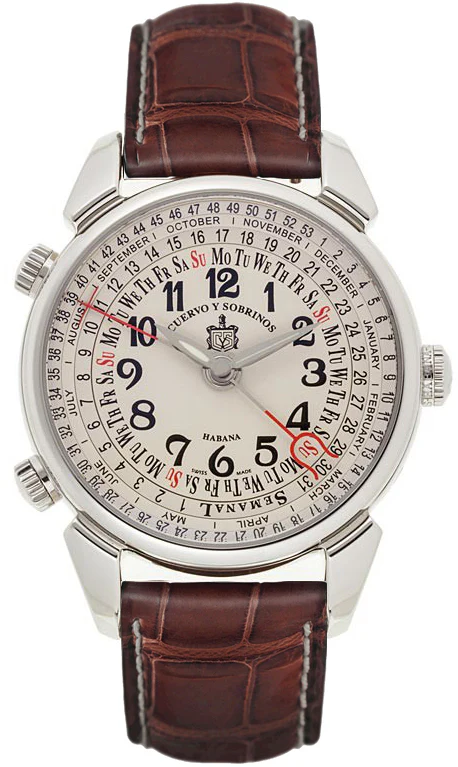 Cuervo y Sobrinos Watch Torpedo Historiador Semanal