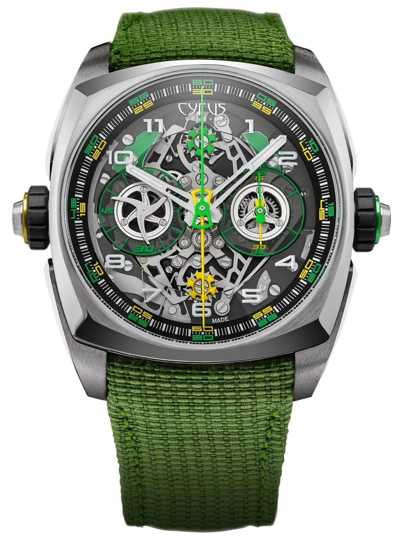 Cyrus Watch Klepcys DICE Lime Titanium Limited Edition