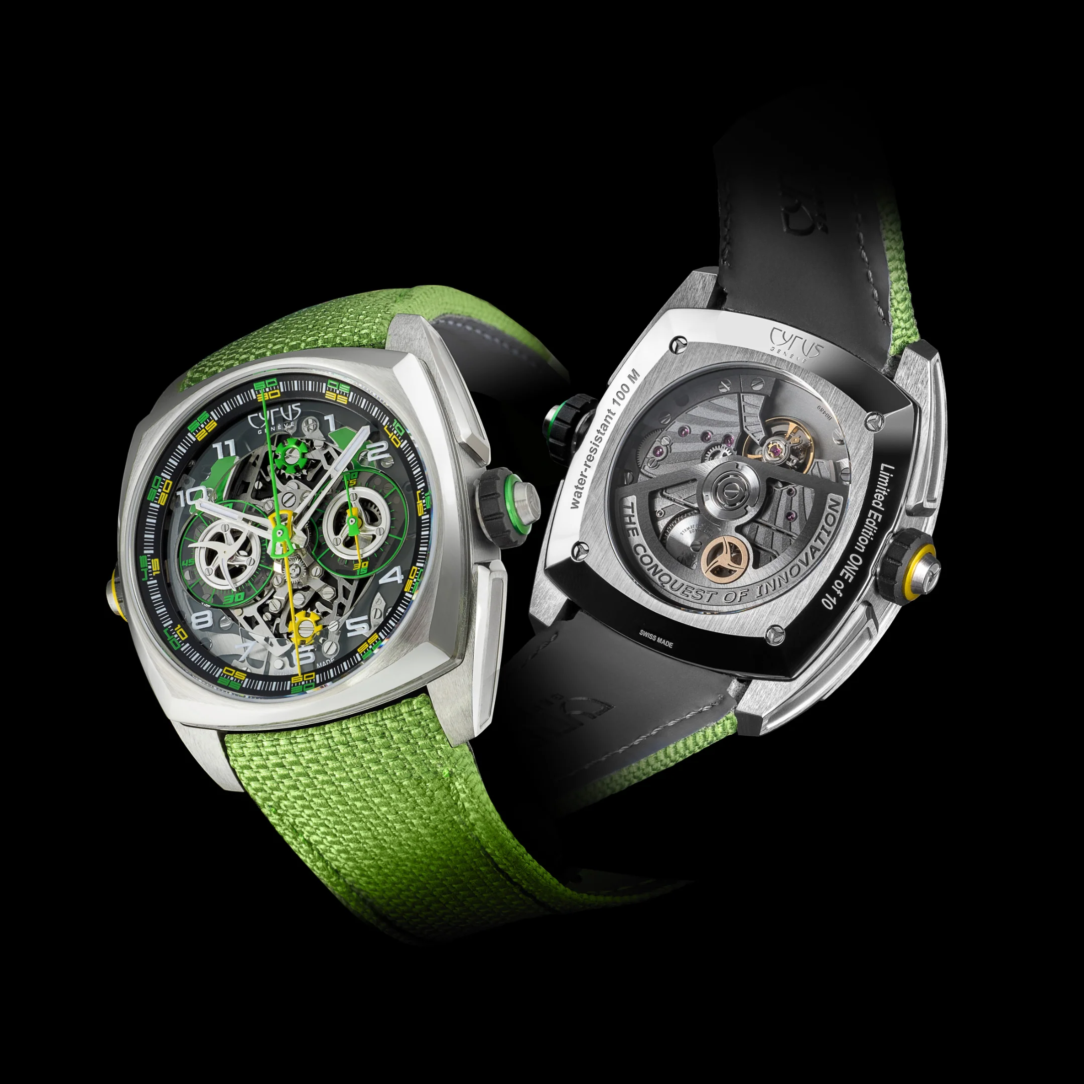 Cyrus Watch Klepcys DICE Lime Titanium Limited Edition - Image 4