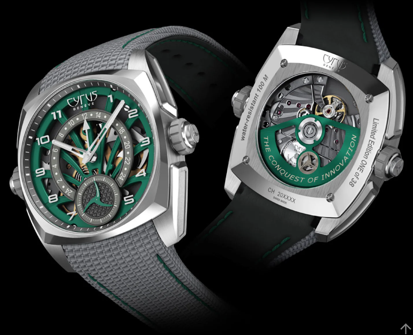 Cyrus Klepcys GMT Palm Green Limited Edition Watch - Image 2