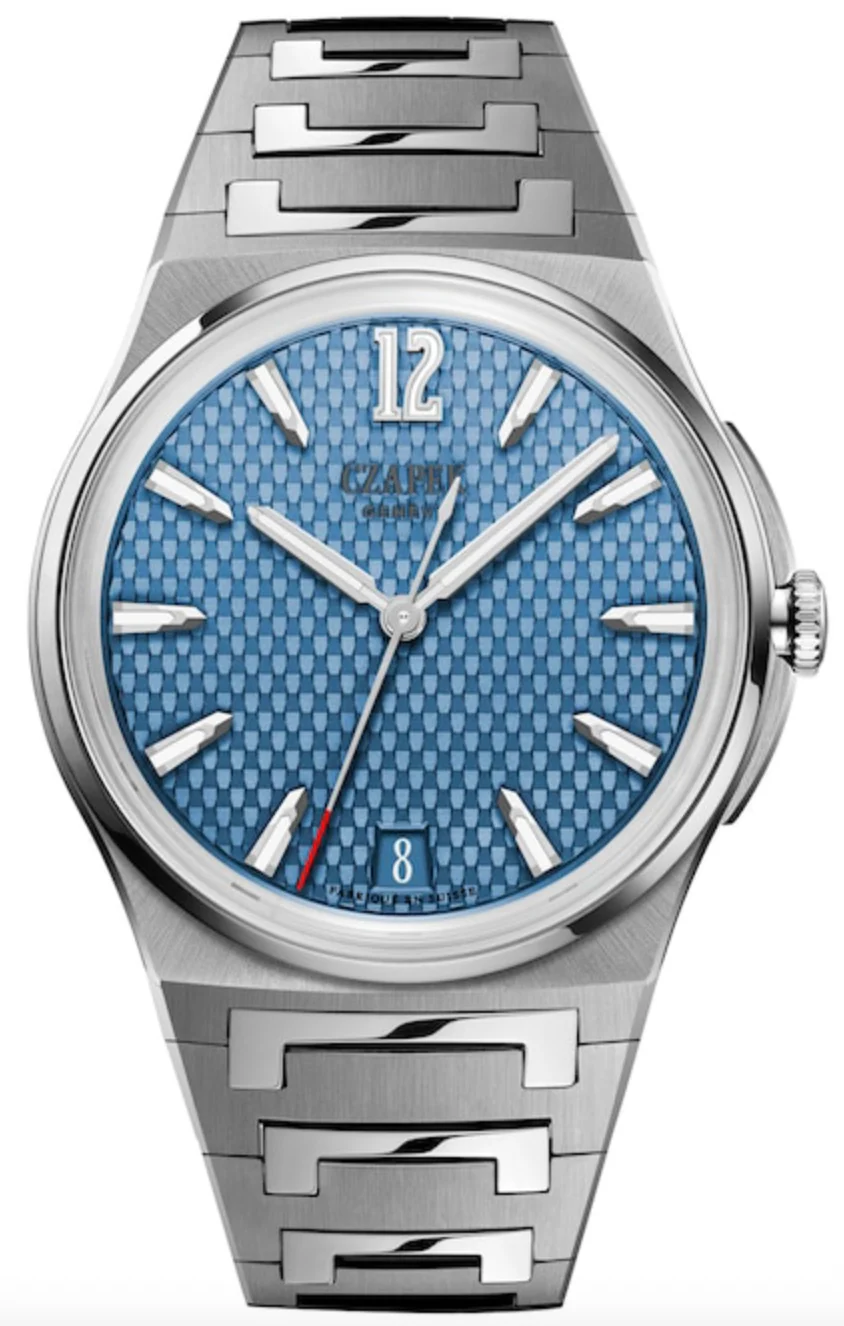 Czapek Antarctique Passage de Drake Glacier Blue S 38.5mm Date Watch D
