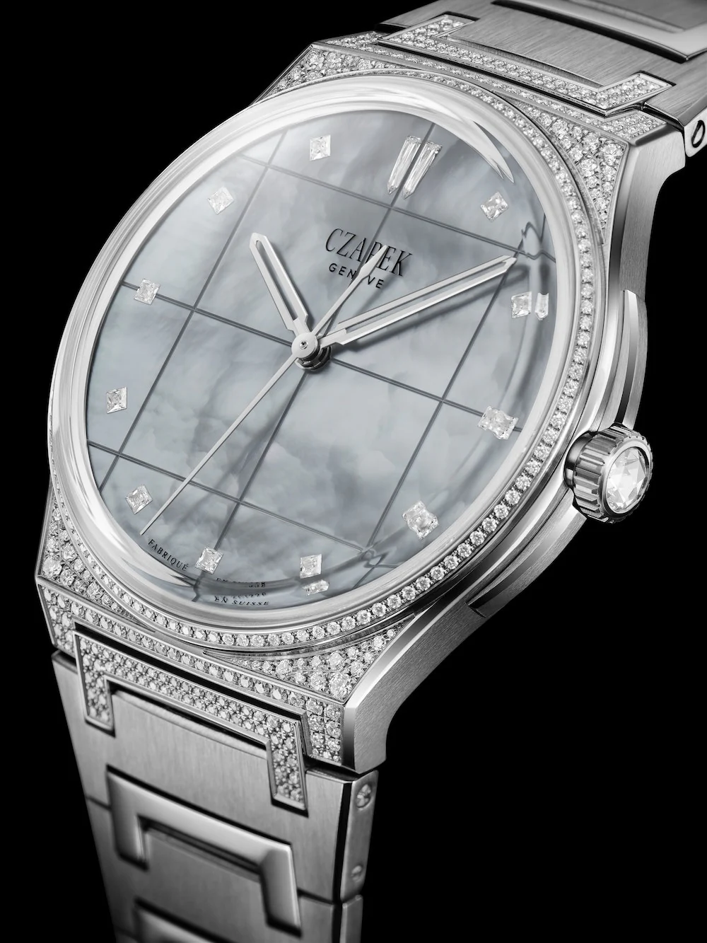 Czapek Antarctique S La Carte des Nuages Stormy Grey Diamonds Limited Edition Watch - Image 2