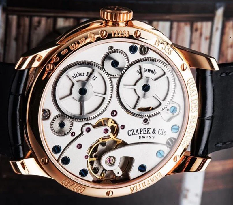 Czapek Watch Quai des Bergues Guilloche Ricochet Gold No.33bis Limited Edition - Image 3