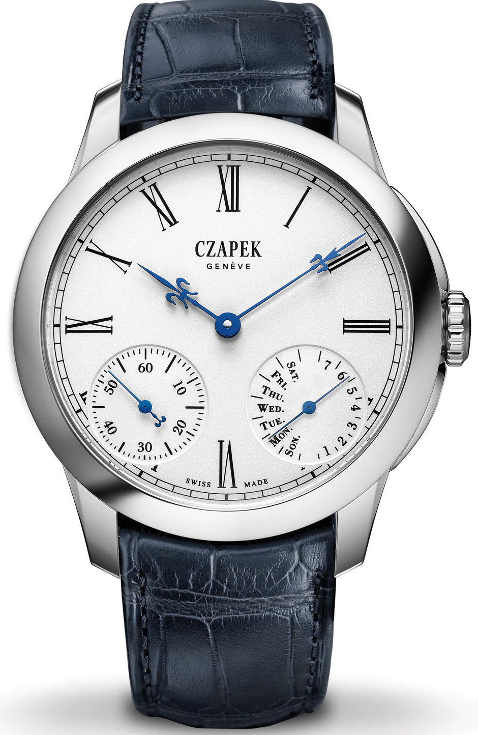 Czapek Watch Quai des Bergues Guilloche Ricochet Steel No.19S Limited Edition