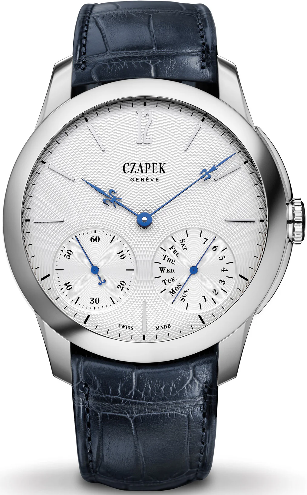 Czapek Watch Quai des Bergues Guilloche Ricochet Steel Sea Salt Grey Limited Edition