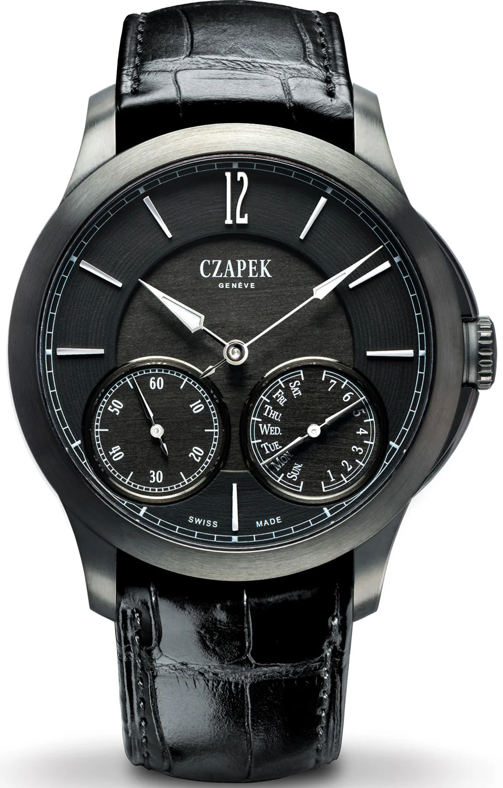 Czapek Watch Quai des Bergues Guilloche Ricochet Titanium No.27bis Limited Edition