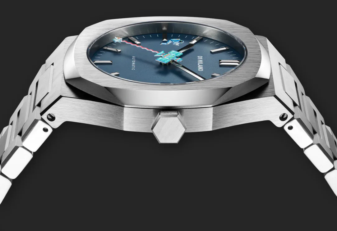 D1 Milano Watch Automatico Retro Blue - Image 2