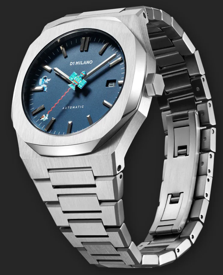 D1 Milano Watch Automatico Retro Blue - Image 3