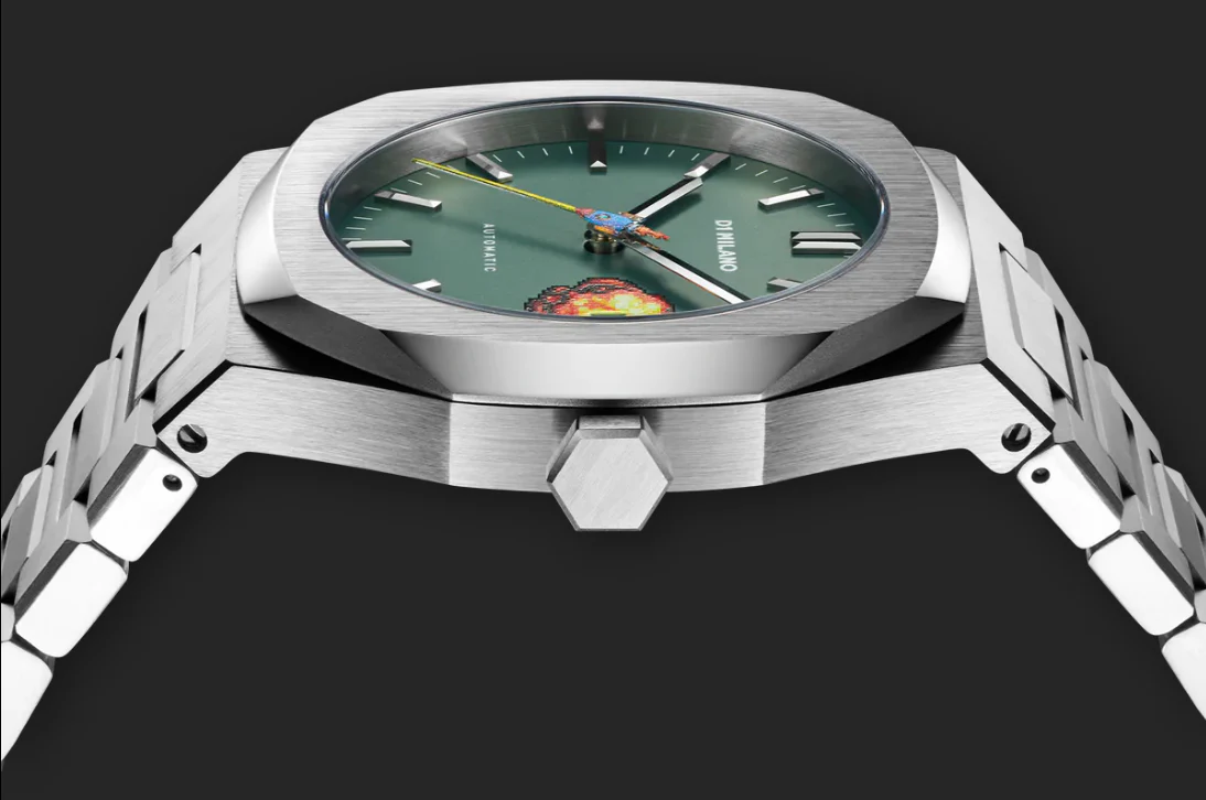 D1 Milano Watch Automatico Retro Green - Image 2