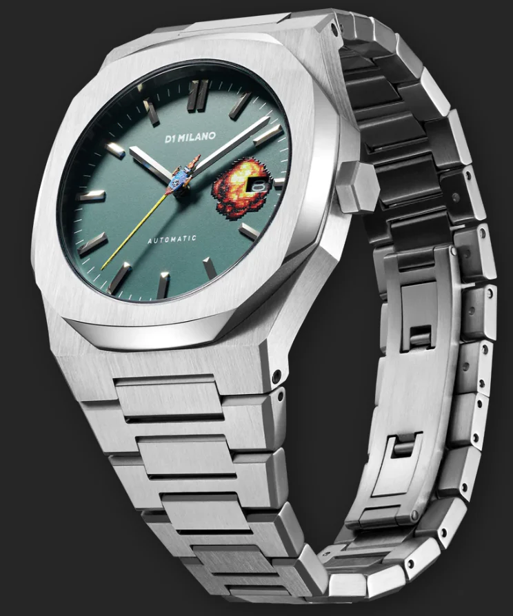 D1 Milano Watch Automatico Retro Green - Image 3