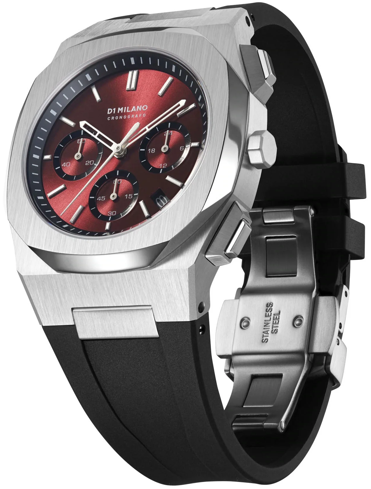 D1 Milano Watch Cronografo Burgundy - Image 2