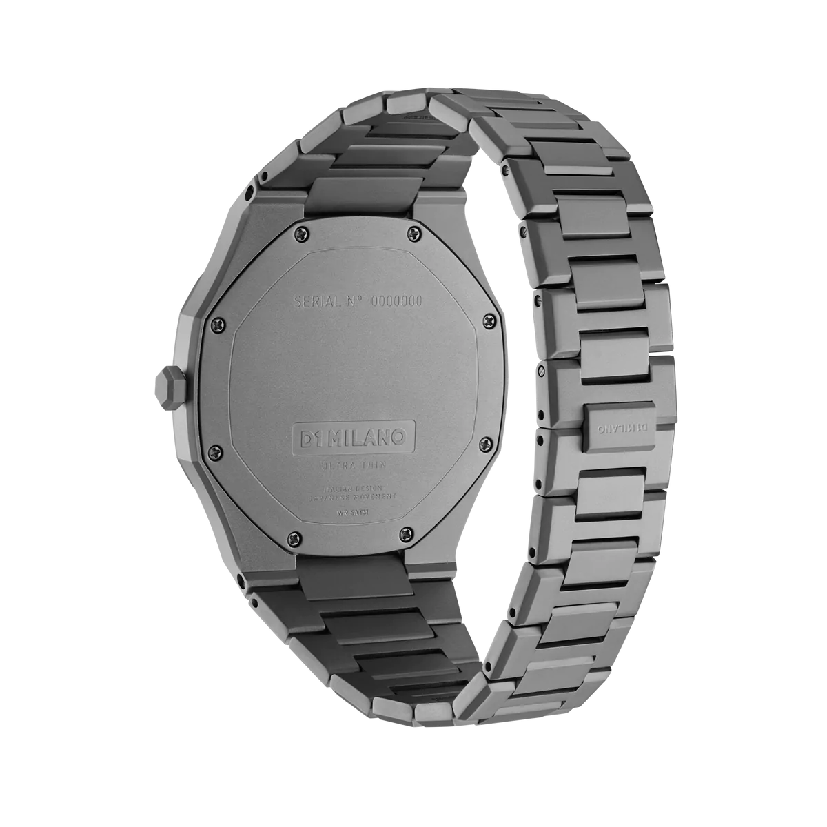 D1 Milano Ultra Thin Monoblock Anthracite Watch - Image 3