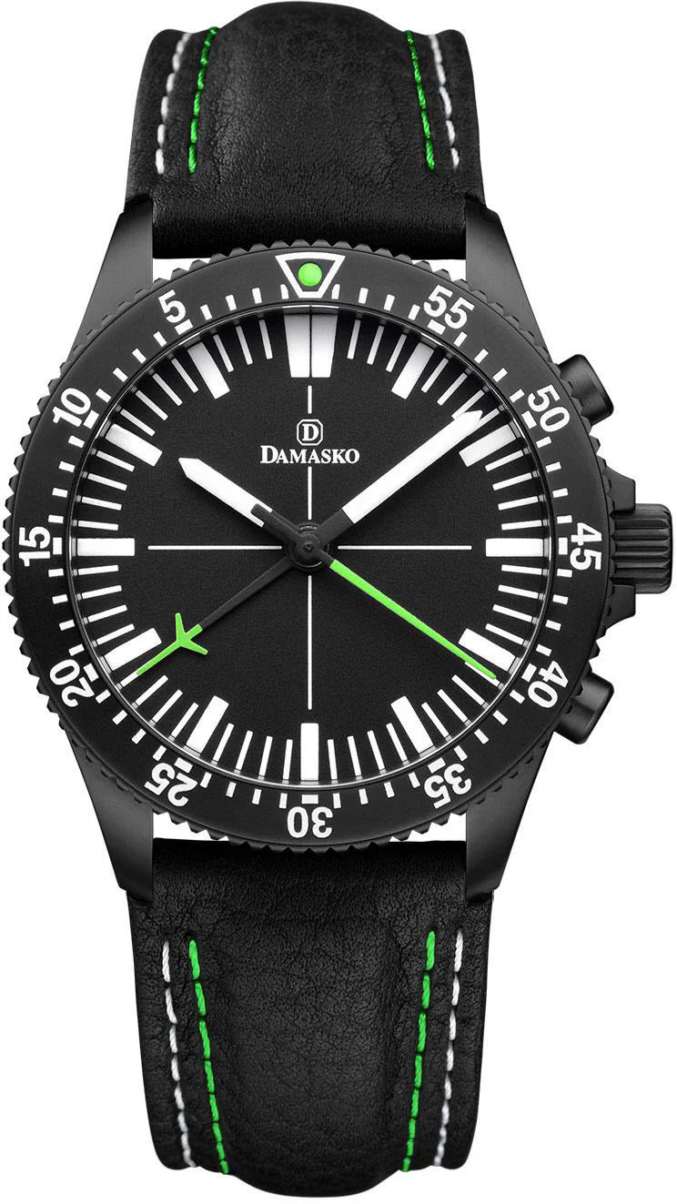 Damasko Watch DC80 Black Leather Pin