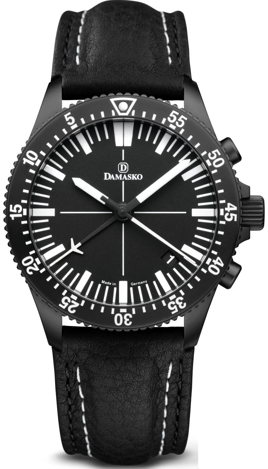 Damasko Watch DC82 Black Leather Pin D