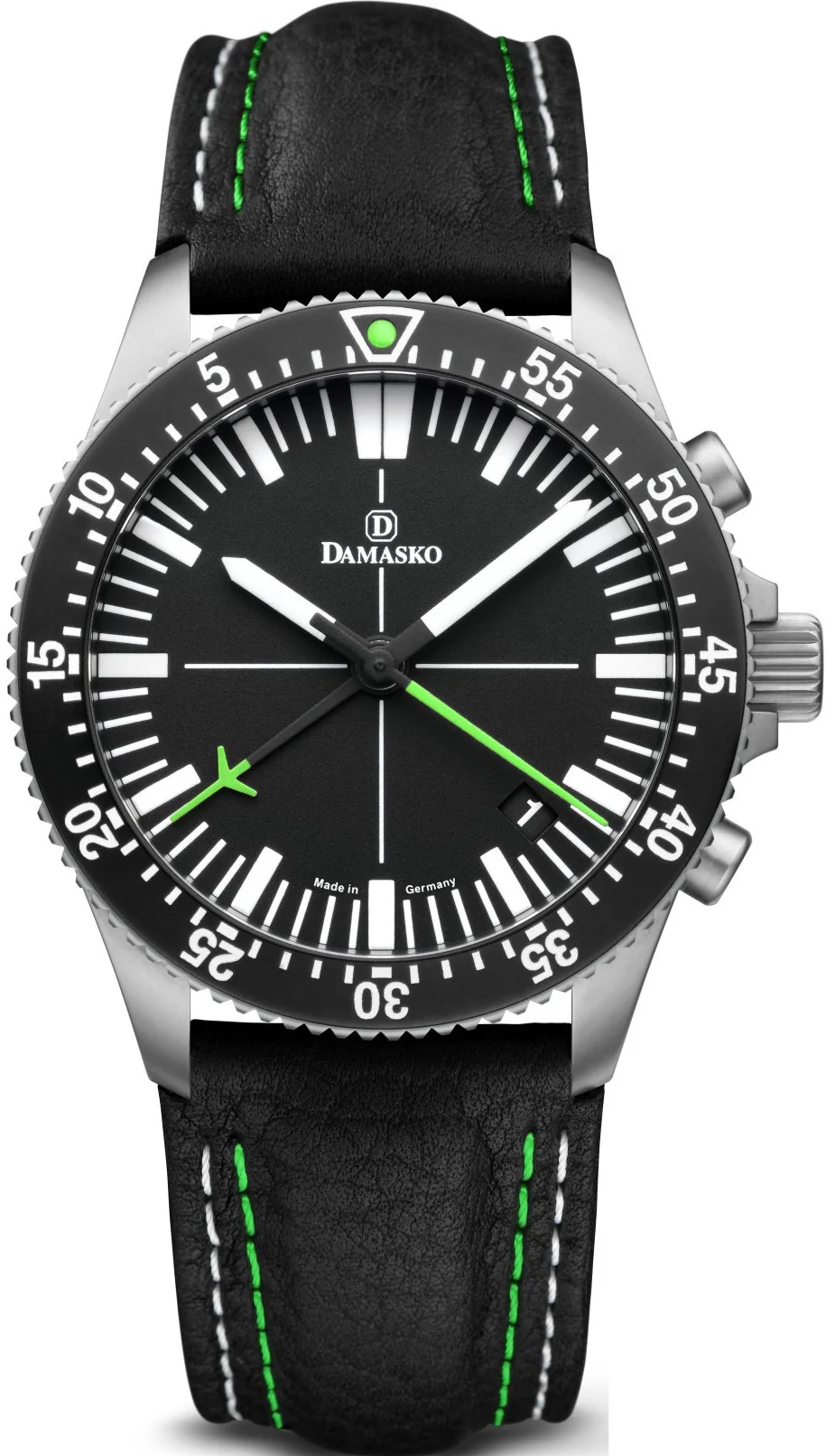 Damasko Watch DC82 Green Leather Pin